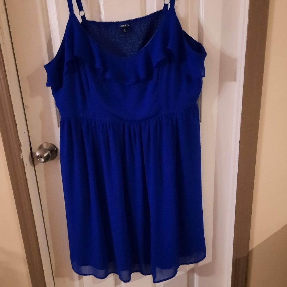 Torrid Sapphire Blue Sundress Torrid size 4 (24/26